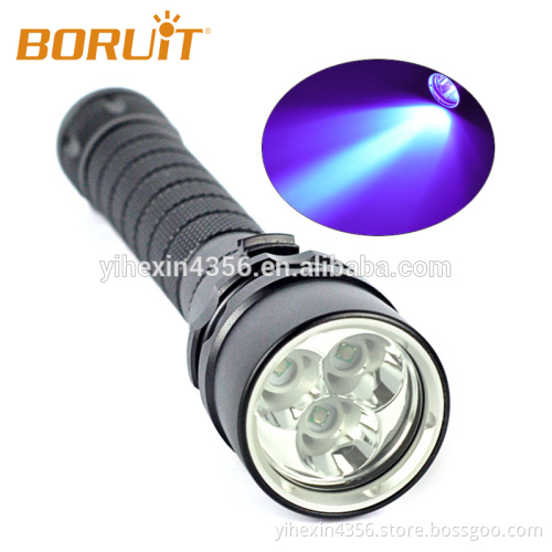 High Power 10 Watt UV LED Flashlight 395nm - 400nm with Magnetic Control UV Torch